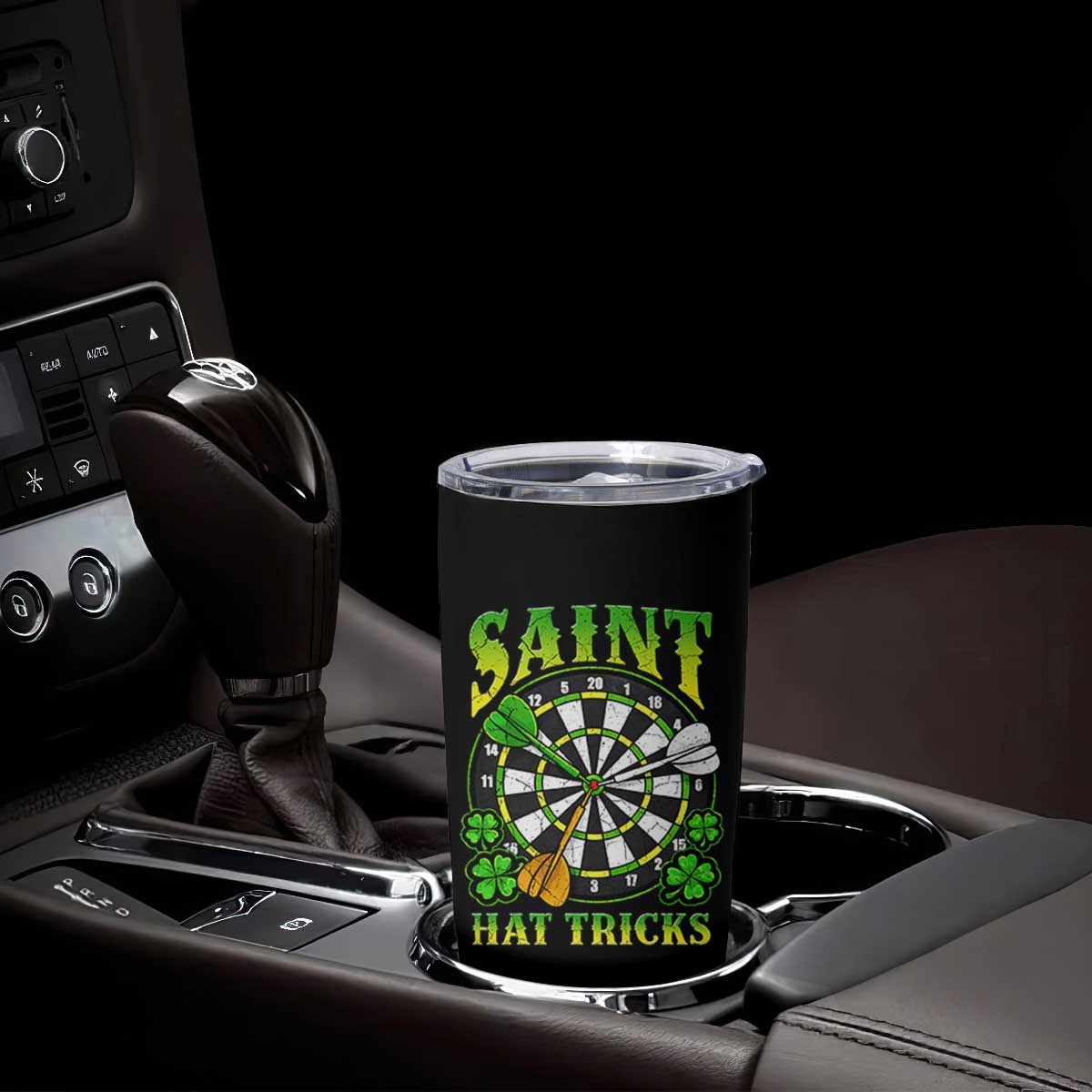 Funny Darts St Patricks Day Gift Tumbler Cup Saint Hat Tricks TS12 Print Your Wear