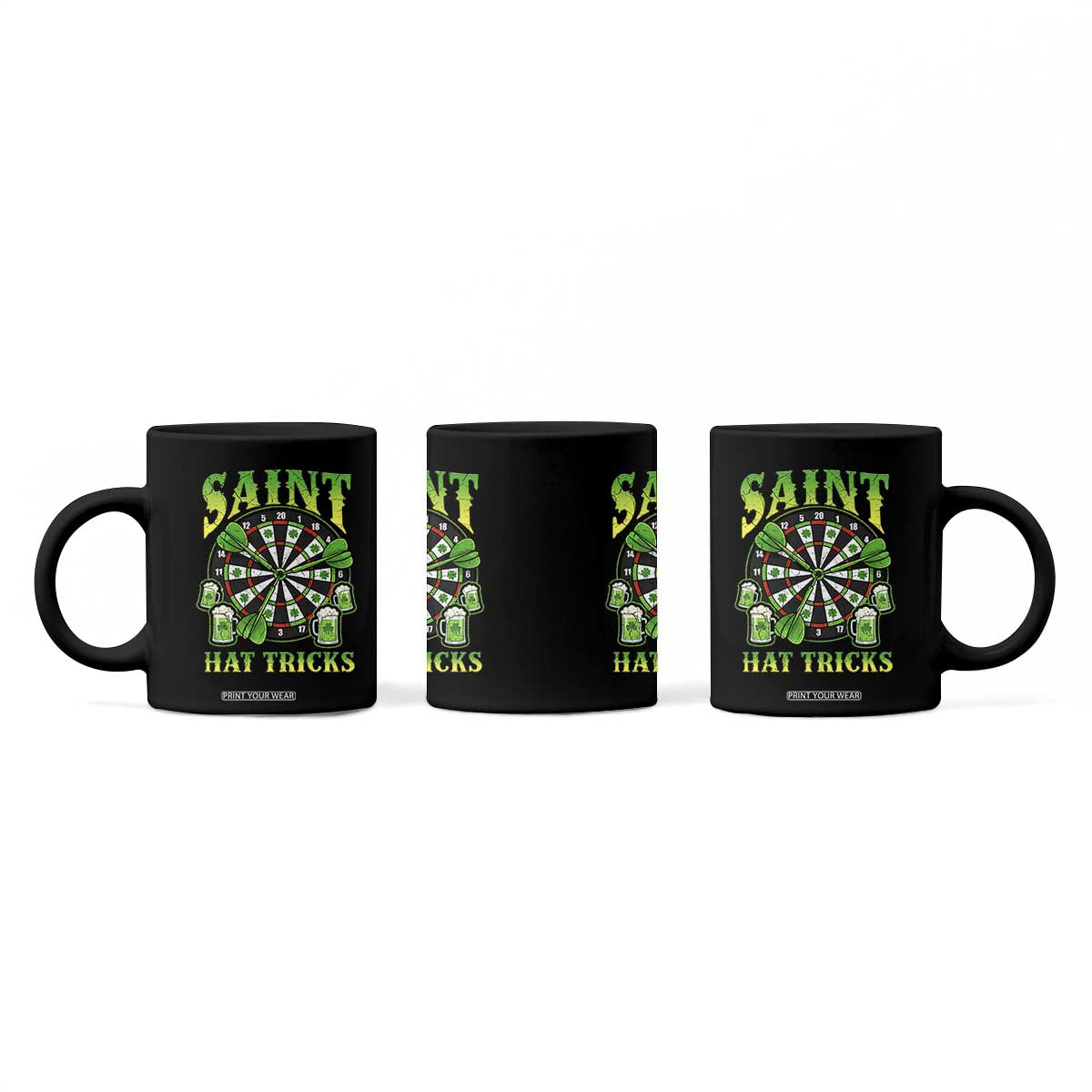 Saint Hat Tricks St Patricks Day Coffee Mug Darts Player Gift TS12 Print Your Wear