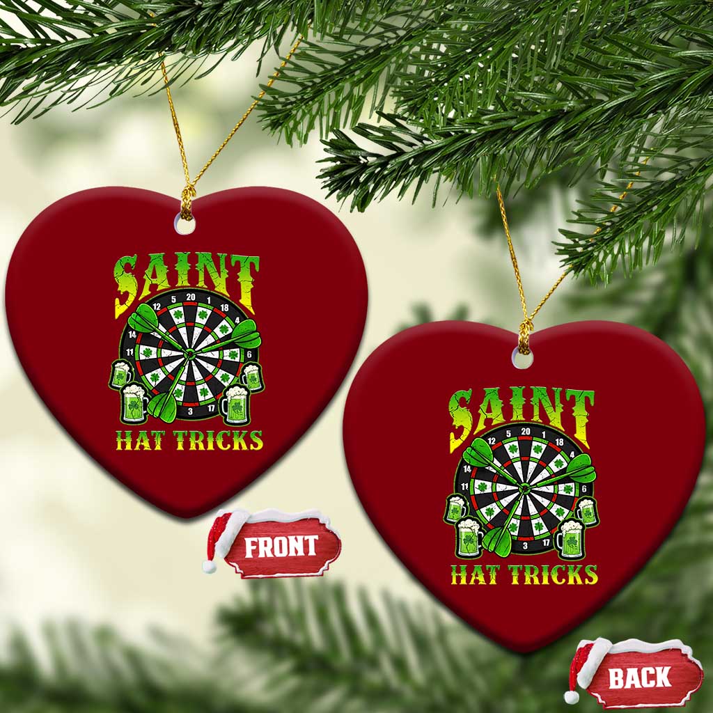 Saint Hat Tricks St Patricks Day Ceramic Ornament Darts Player Gift TS12 Print Your Wear