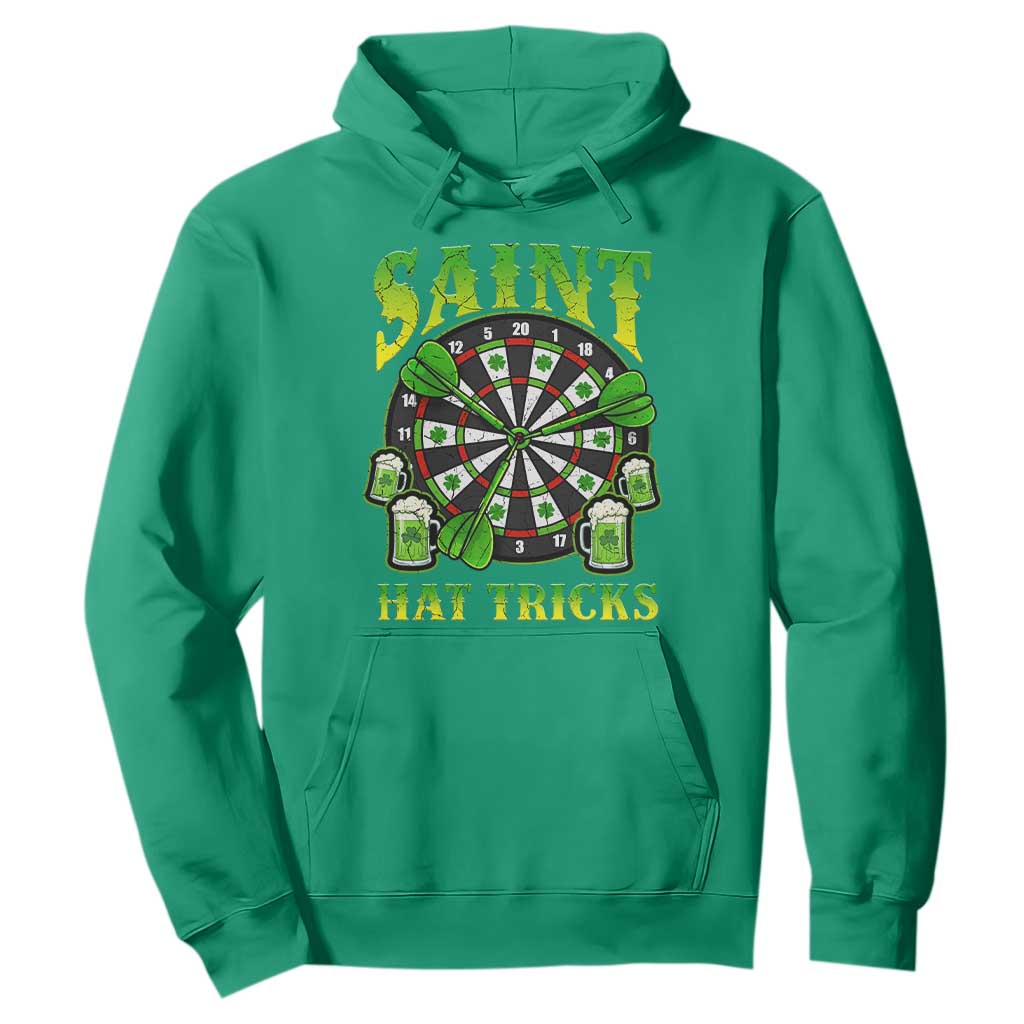 Saint Hat Tricks St Patricks Day Hoodie Darts Player Gift TS12 Irish Green Print Your Wear