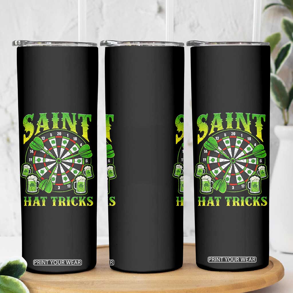 Saint Hat Tricks St Patricks Day Skinny Tumbler Darts Player Gift TS12 Print Your Wear