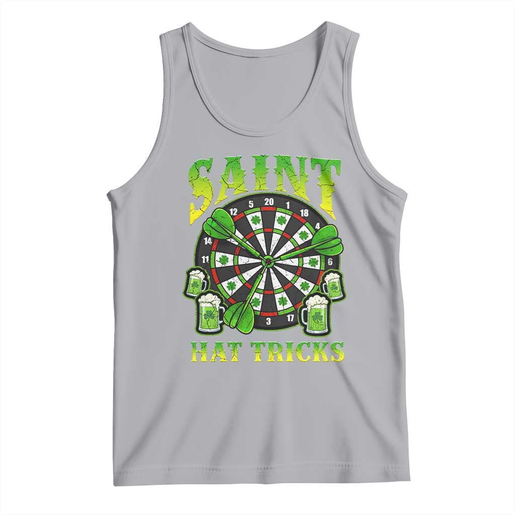 Saint Hat Tricks St Patricks Day Tank Top Darts Player Gift TS12 Athletic Heather Print Your Wear