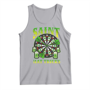 Saint Hat Tricks St Patricks Day Tank Top Darts Player Gift TS12 Athletic Heather Print Your Wear