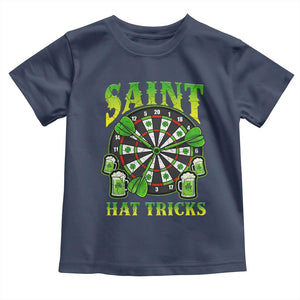 Saint Hat Tricks St Patricks Day Toddler T Shirt Darts Player Gift TS12 Navy Print Your Wear