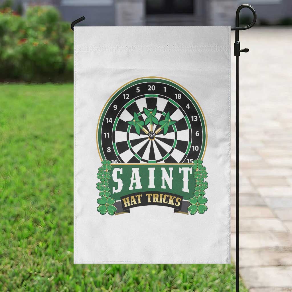 Saint Hat Tricks Garden Flag St Patricks Day Dart Thrower Gift TS12 Print Your Wear