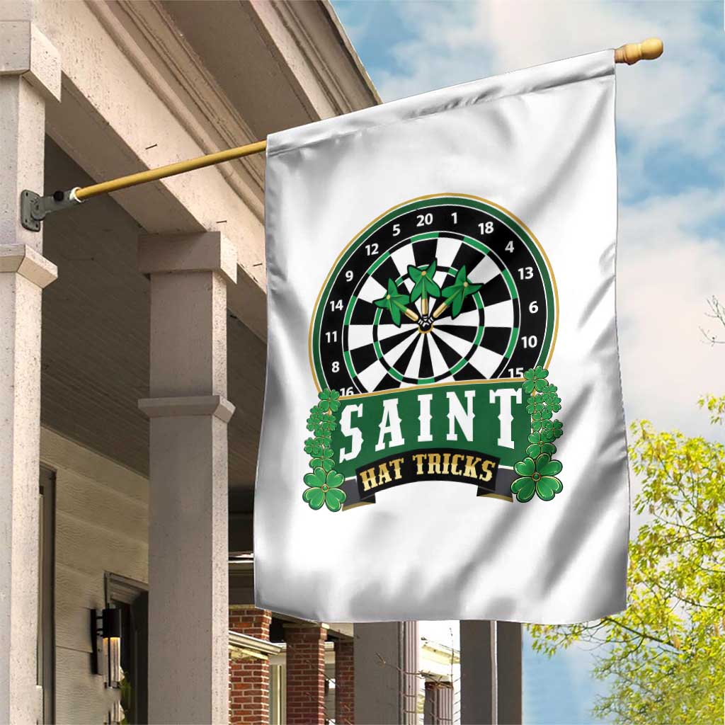 Saint Hat Tricks Garden Flag St Patricks Day Dart Thrower Gift TS12 Print Your Wear