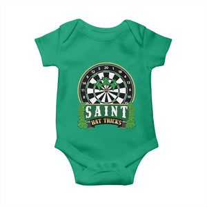 Saint Hat Tricks Baby Onesie St Patricks Day Dart Thrower Gift TS12 Irish Green Print Your Wear