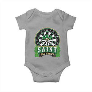 Saint Hat Tricks Baby Onesie St Patricks Day Dart Thrower Gift TS12 Sport Gray Print Your Wear
