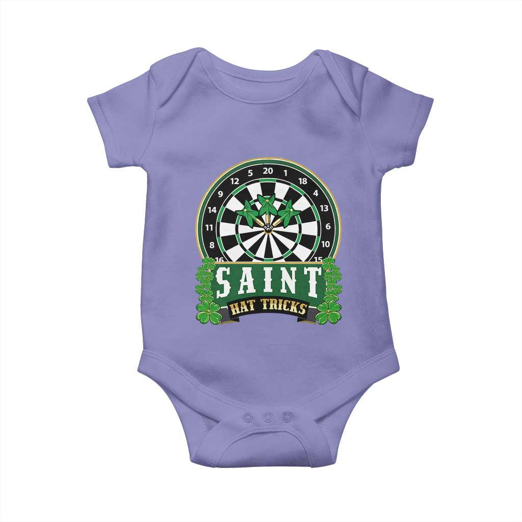 Saint Hat Tricks Baby Onesie St Patricks Day Dart Thrower Gift TS12 Violet Print Your Wear