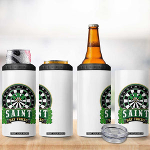 Saint Hat Tricks 4 in 1 Can Cooler Tumbler St Patricks Day Dart Thrower Gift TS12 Print Your Wear
