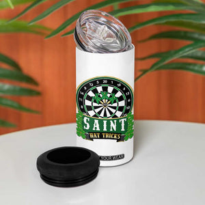 Saint Hat Tricks 4 in 1 Can Cooler Tumbler St Patricks Day Dart Thrower Gift TS12 Print Your Wear
