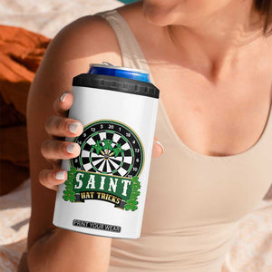 Saint Hat Tricks 4 in 1 Can Cooler Tumbler St Patricks Day Dart Thrower Gift TS12 Print Your Wear