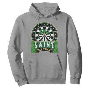 Saint Hat Tricks Hoodie St Patricks Day Dart Thrower Gift TS12 Sport Gray Print Your Wear