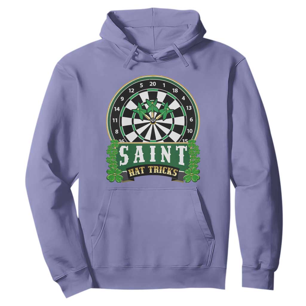 Saint Hat Tricks Hoodie St Patricks Day Dart Thrower Gift TS12 Violet Print Your Wear