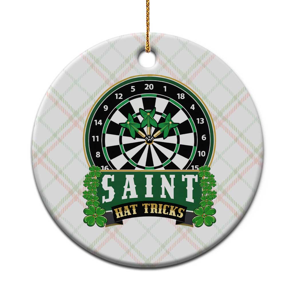 Saint Hat Tricks Ceramic Ornament St Patricks Day Dart Thrower Gift TS12 1pc Christmas Plaid Print Your Wear