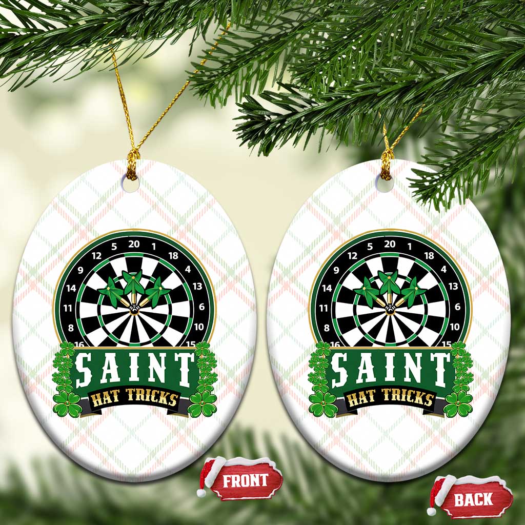 Saint Hat Tricks Ceramic Ornament St Patricks Day Dart Thrower Gift TS12 Print Your Wear