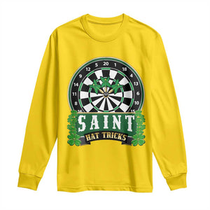 Saint Hat Tricks Long Sleeve Shirt St Patricks Day Dart Thrower Gift TS12 Daisy Print Your Wear