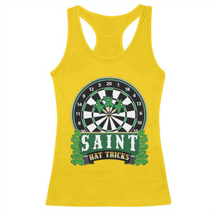 Saint Hat Tricks Racerback Tank Top St Patricks Day Dart Thrower Gift TS12 Daisy Print Your Wear