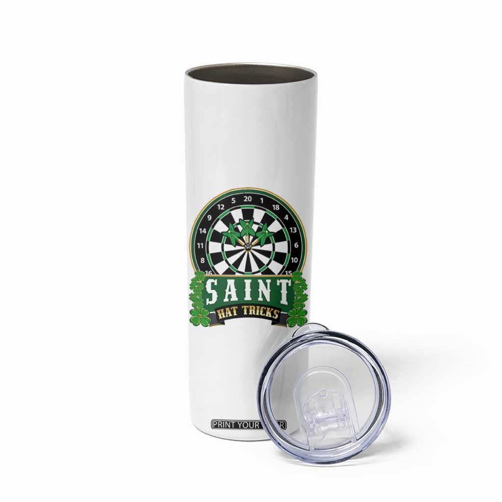 Saint Hat Tricks Skinny Tumbler St Patricks Day Dart Thrower Gift TS12 Print Your Wear