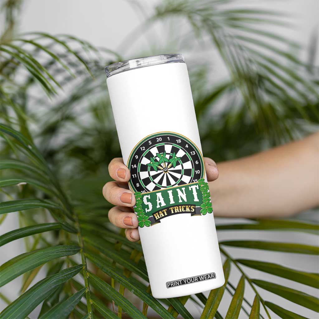 Saint Hat Tricks Skinny Tumbler St Patricks Day Dart Thrower Gift TS12 Print Your Wear