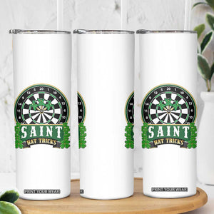Saint Hat Tricks Skinny Tumbler St Patricks Day Dart Thrower Gift TS12 Print Your Wear