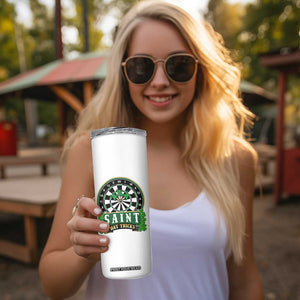Saint Hat Tricks Skinny Tumbler St Patricks Day Dart Thrower Gift TS12 Print Your Wear