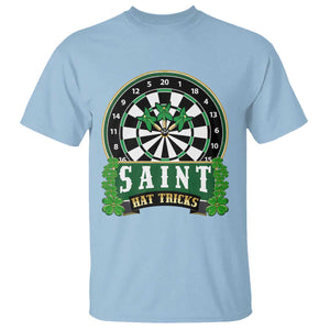 Saint Hat Tricks T Shirt St Patricks Day Dart Thrower Gift TS12 Light Blue Print Your Wear