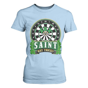 Saint Hat Tricks T Shirt For Women St Patricks Day Dart Thrower Gift TS12 Light Blue Print Your Wear