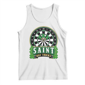 Saint Hat Tricks Tank Top St Patricks Day Dart Thrower Gift TS12 White Print Your Wear