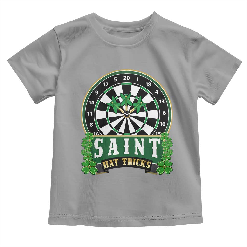 Saint Hat Tricks Toddler T Shirt St Patricks Day Dart Thrower Gift TS12 Sport Gray Print Your Wear