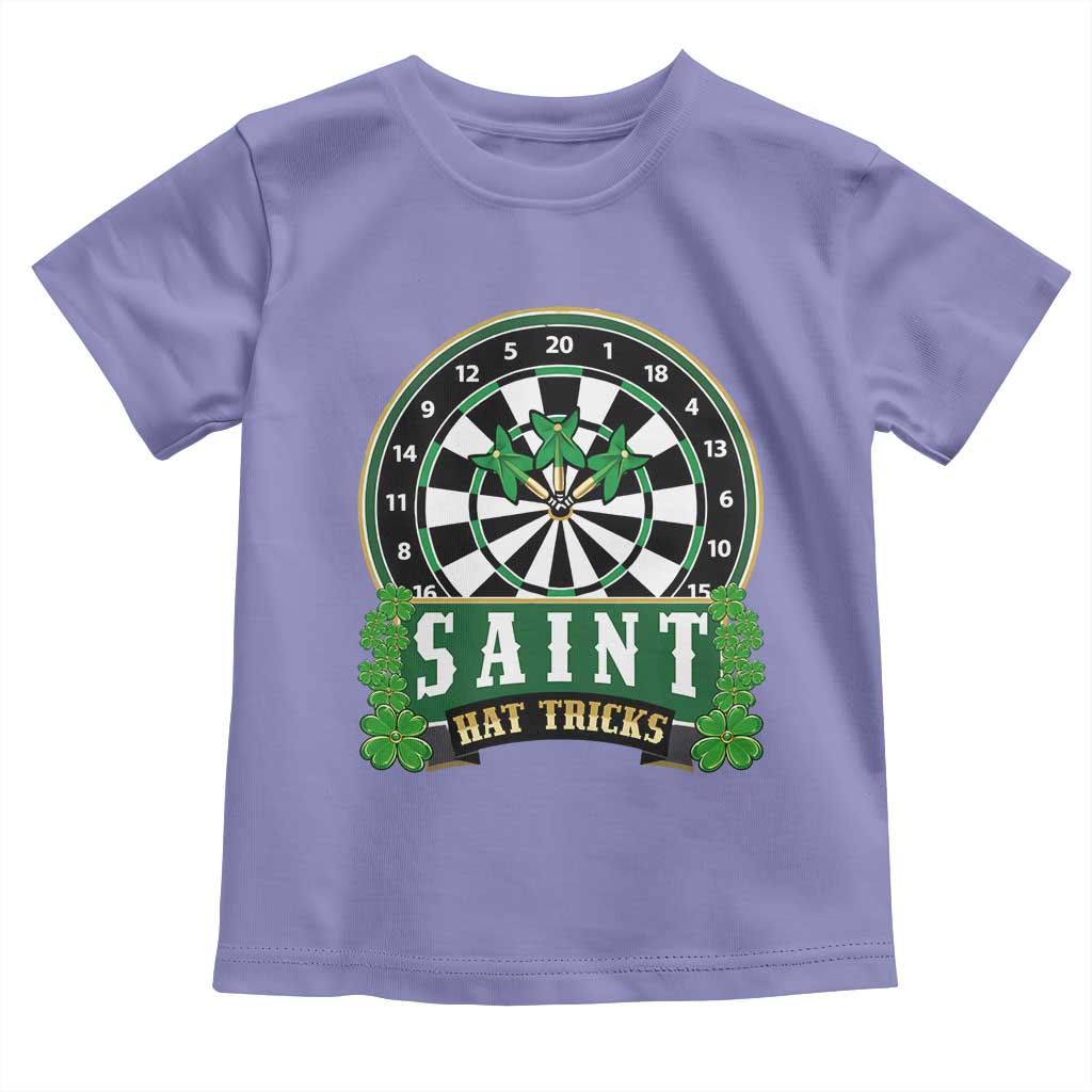 Saint Hat Tricks Toddler T Shirt St Patricks Day Dart Thrower Gift TS12 Violet Print Your Wear