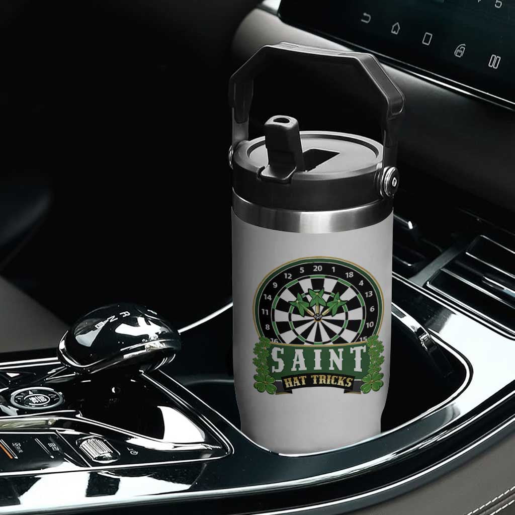 Saint Hat Tricks Flip Straw Tumbler St Patricks Day Dart Thrower Gift TS12 Print Your Wear