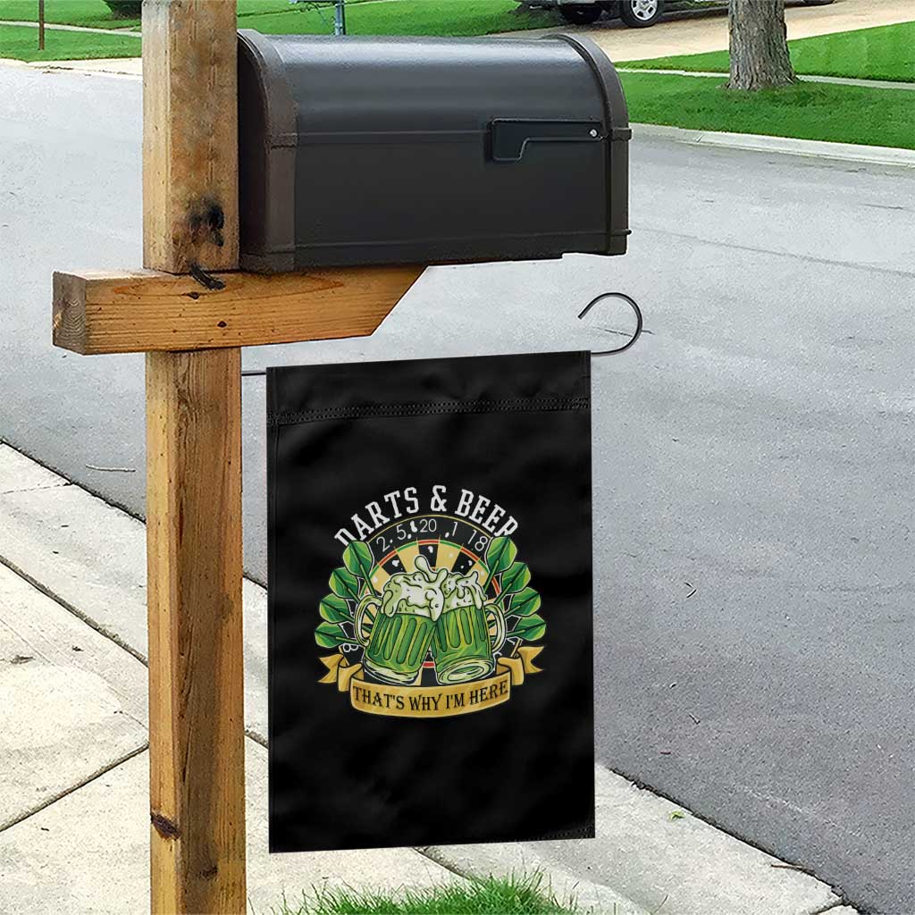 Beer And Darts St Patricks Day Gift Garden Flag That Is Why I Am Here TS12 Print Your Wear