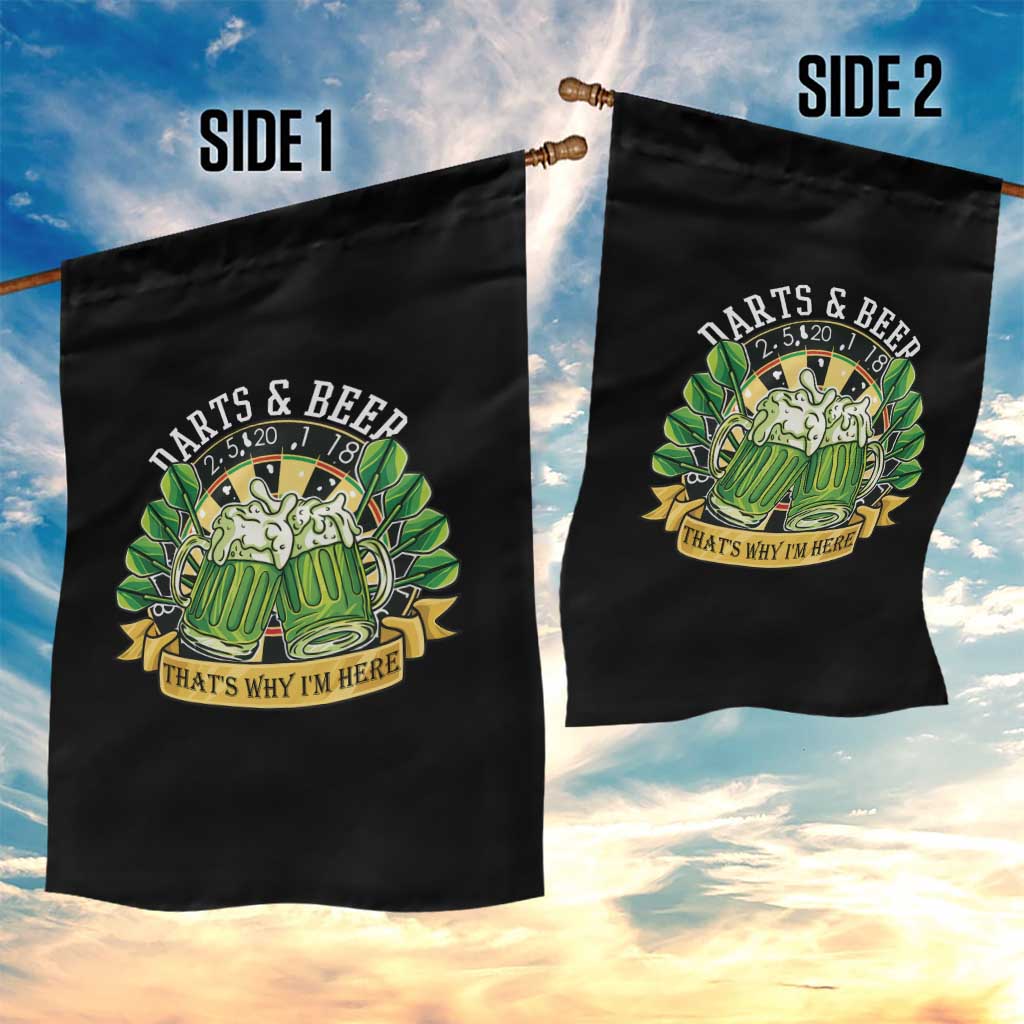 Beer And Darts St Patricks Day Gift Garden Flag That Is Why I Am Here TS12 Print Your Wear