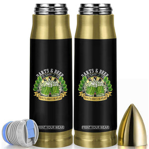 Beer And Darts St Patricks Day Gift Bullet Tumbler That Is Why I Am Here TS12 Black Print Your Wear