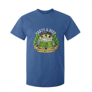 Beer And Darts St Patricks Day Gift T Shirt For Kid That Is Why I Am Here TS12 Royal Blue Print Your Wear