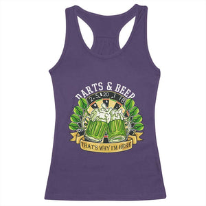 Beer And Darts St Patricks Day Gift Racerback Tank Top That Is Why I Am Here TS12 Purple Print Your Wear