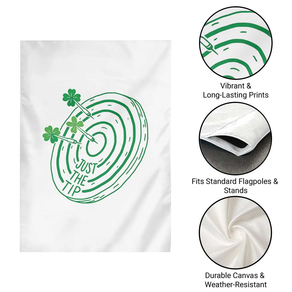 Dirty Humor Dartist St Patricks Day Gift Garden Flag Just The Tip TS12 Print Your Wear