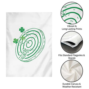 Dirty Humor Dartist St Patricks Day Gift Garden Flag Just The Tip TS12 Print Your Wear