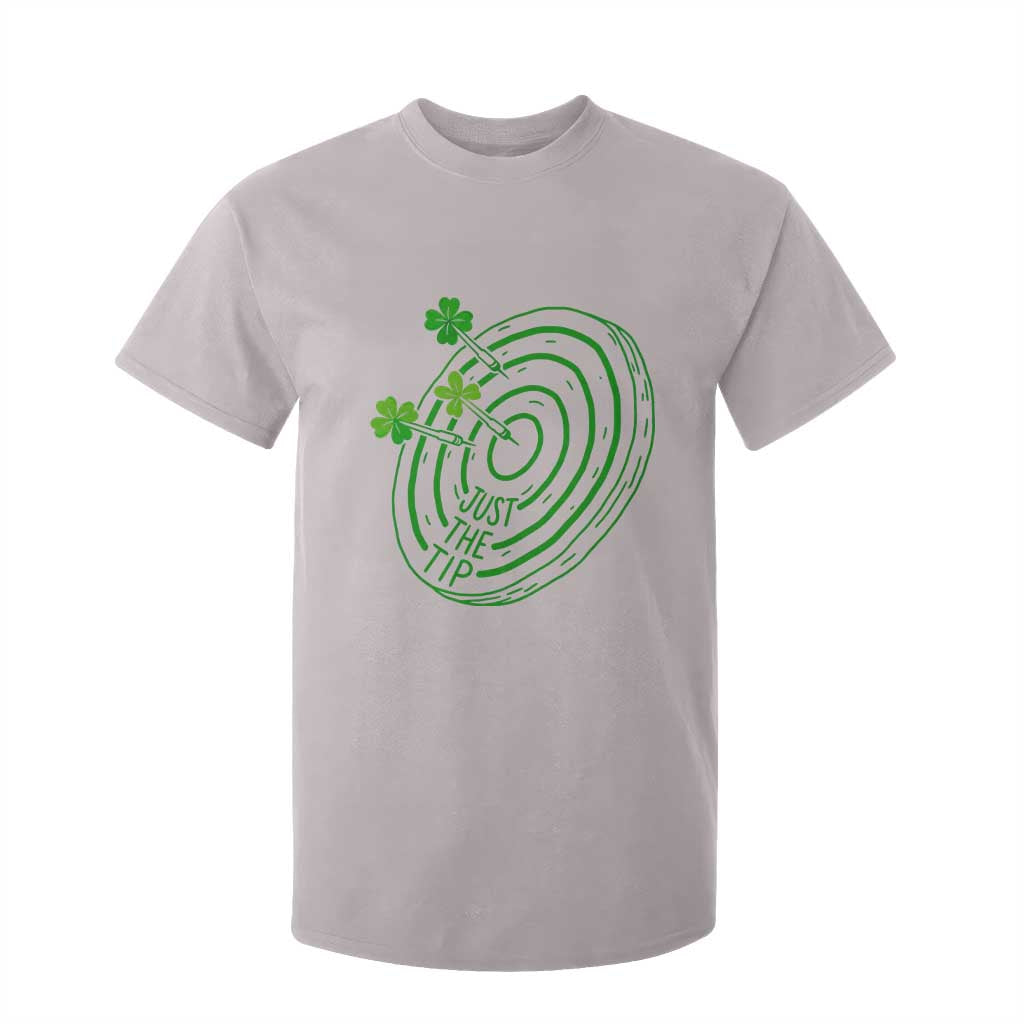 Dirty Humor Dartist St Patricks Day Gift T Shirt For Kid Just The Tip TS12 Ice Gray Print Your Wear
