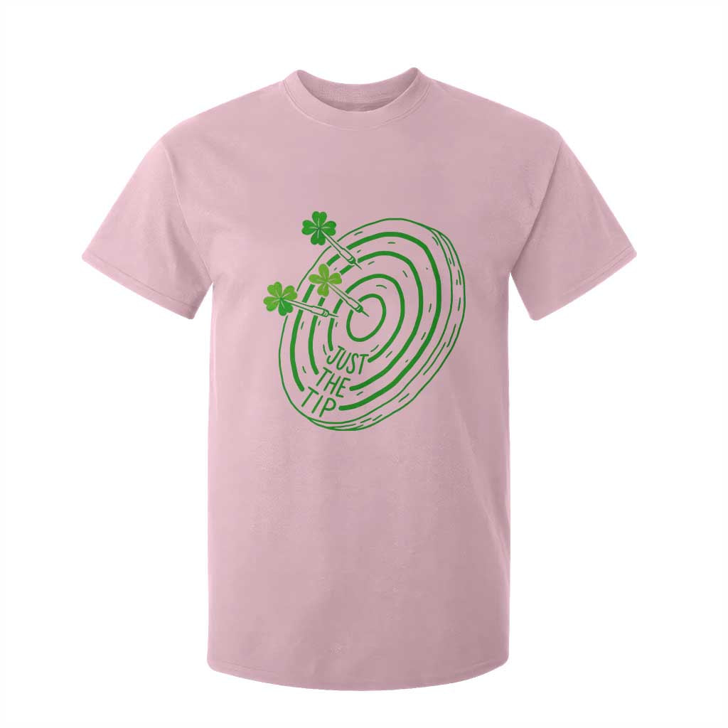Dirty Humor Dartist St Patricks Day Gift T Shirt For Kid Just The Tip TS12 Light Pink Print Your Wear