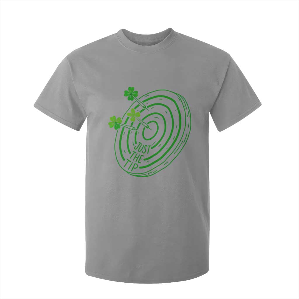 Dirty Humor Dartist St Patricks Day Gift T Shirt For Kid Just The Tip TS12 Sport Gray Print Your Wear