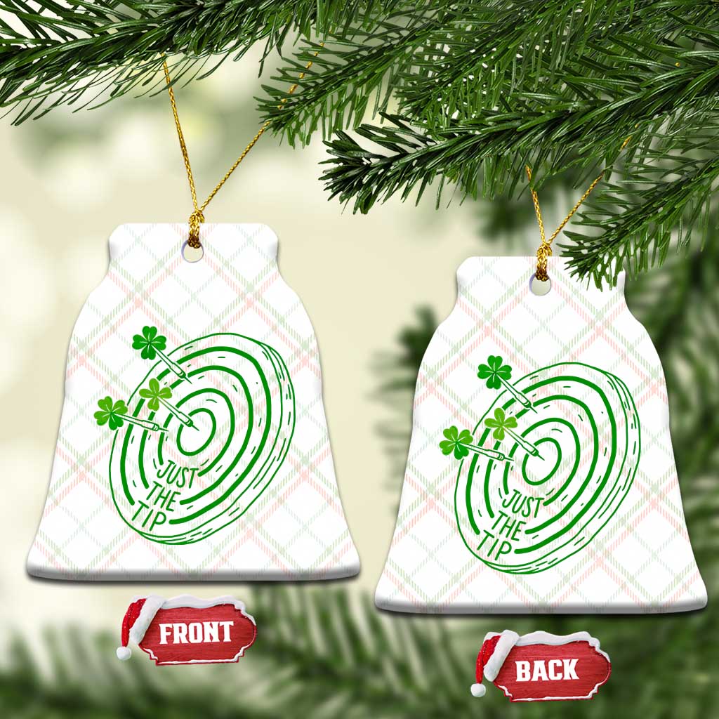 Dirty Humor Dartist St Patricks Day Gift Ceramic Ornament Just The Tip TS12 Print Your Wear