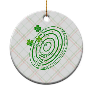 Dirty Humor Dartist St Patricks Day Gift Ceramic Ornament Just The Tip TS12 1pc Christmas Plaid Print Your Wear