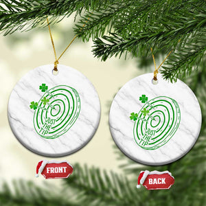 Dirty Humor Dartist St Patricks Day Gift Ceramic Ornament Just The Tip TS12 1pc White Marble Print Your Wear