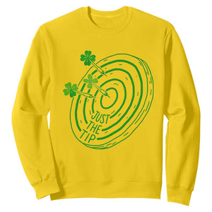 Dirty Humor Dartist St Patricks Day Gift Sweatshirt Just The Tip TS12 Daisy Print Your Wear