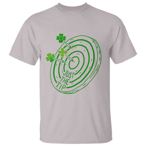 Dirty Humor Dartist St Patricks Day Gift T Shirt Just The Tip TS12 Ice Gray Print Your Wear