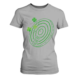Dirty Humor Dartist St Patricks Day Gift T Shirt For Women Just The Tip TS12 Sport Gray Print Your Wear