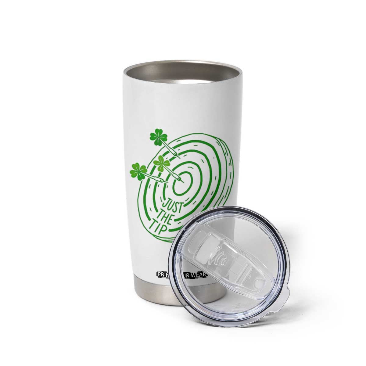 Dirty Humor Dartist St Patricks Day Gift Tumbler Cup Just The Tip TS12 Print Your Wear