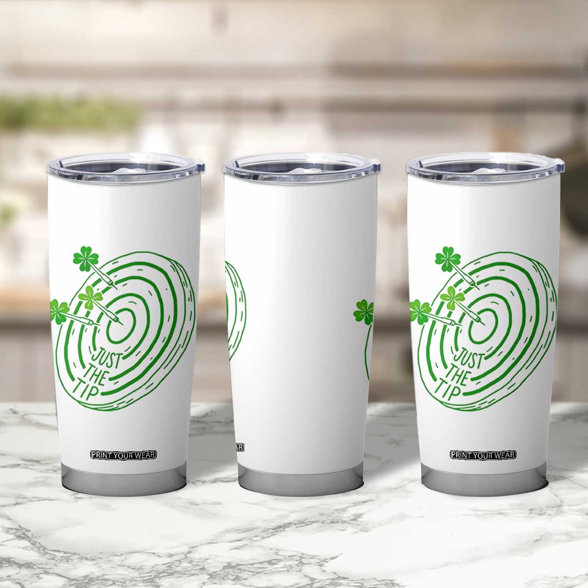 Dirty Humor Dartist St Patricks Day Gift Tumbler Cup Just The Tip TS12 Print Your Wear